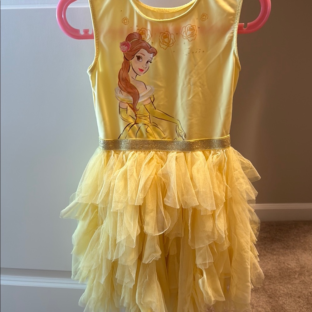 Disney Belle Beauty And The Beast Dress Costume Dress Up  Tutu-